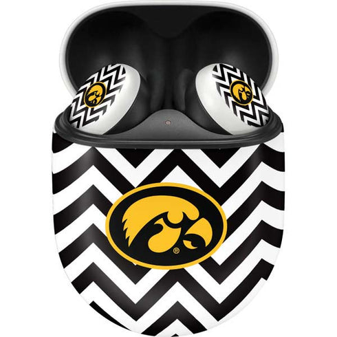 University of Iowa Hawkeyes Chevron Print Google Pixel Buds Skin